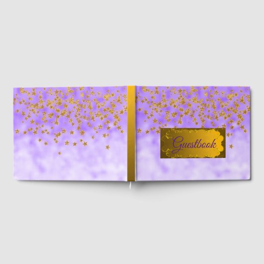 Paars en Goud Gastenboek (Volledig)