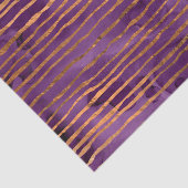 Paars en goud gestreept patroon tissuepapier (Detail)