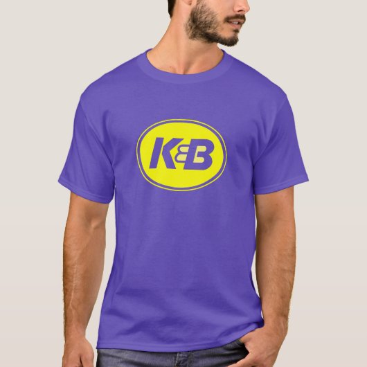 Paars en goud K&B-T-shirt T-shirt (Voorkant)