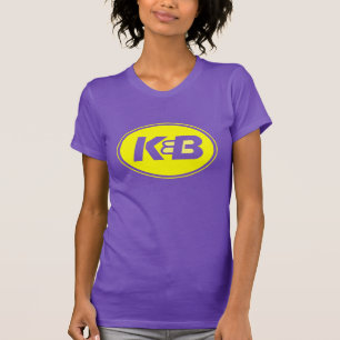 Paars en goud K&B T-shirt voor vrouwen!