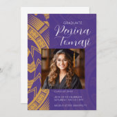 Paars en goud kaart (Voorkant / Achterkant)