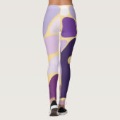 Paars en Goud Leggings (Achterkant)