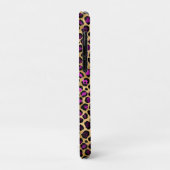 Paars en Goud Luipaard Serie Design 4 Case-Mate iPhone Case (Achterkant/links)
