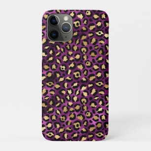 Paars en Goud Luipaard Serie Ontwerp 1 Case-Mate iPhone Case