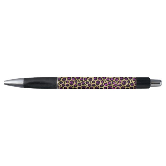 Paars en Goud Luipaard Serie Ontwerp 4 Pen (Voorkant)