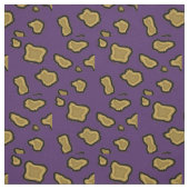 Paars en goud luipaardprint stof (Swatch)