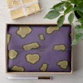 Paars en goud luipaardprint tissuepapier (Geschenk)