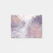 Paars en goud marmer post-it® notes (Voorkant)