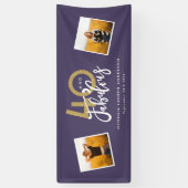 paars en goud moderne multi-foto 40 en geweldig spandoek (Verticaal)