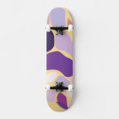 Paars en goud persoonlijk skateboard (Voorkant)