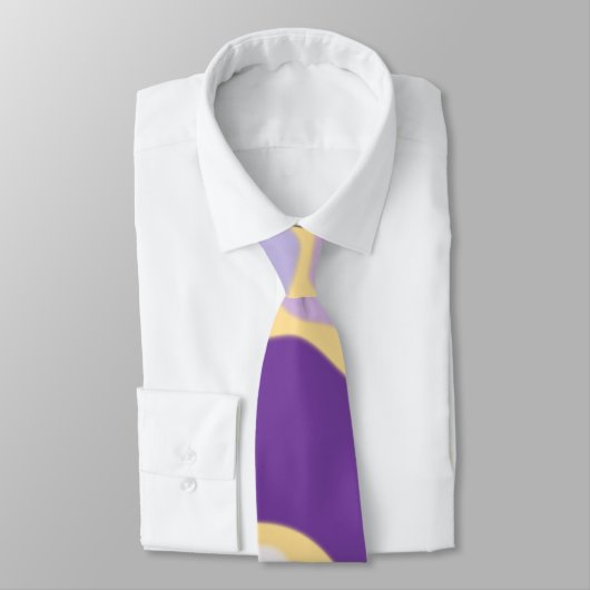 Paars en goud stropdas (Gebonden)