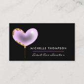 Paars en goud visitekaartje (Voorkant)