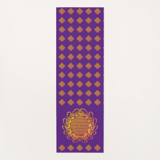 Paars en goud yogamat (Voorkant)