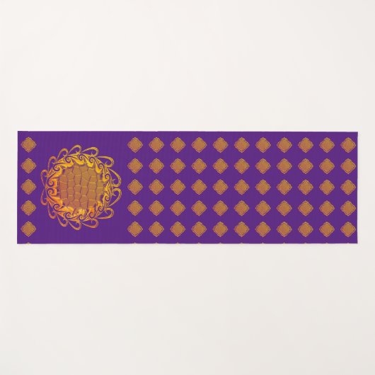 Paars en goud yogamat (Voorkant (horizontaal))