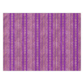 Paars en goudblauw oerpatroon tafelkleed (Voorkant (Horizontaal))