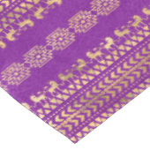 Paars en goudblauw oerpatroon tafelkleed (Gekanteld)