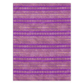 Paars en goudblauw oerpatroon tafelkleed (Voorkant)