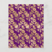 Paars en goudbloedig huwelijk Flyer (Achterkant)