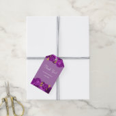 Paars en goudbloedige Labels voor weddenschappen Cadeaulabel (Met Touw)