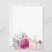 Paars en goudbloem per Baby shower Kaart