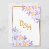 Paars en goudbruin goudvormig goudvormig kaart (Achterkant)