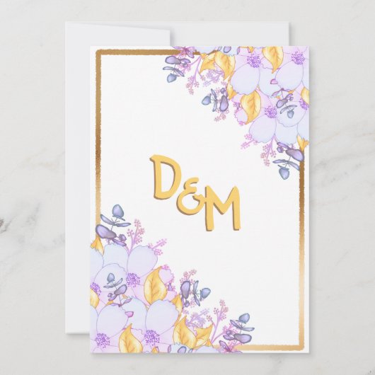 Paars en goudbruin goudvormig goudvormig kaart (Achterkant)