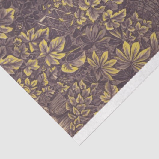 Paars- en gouddeklappapier tissuepapier (Detail)