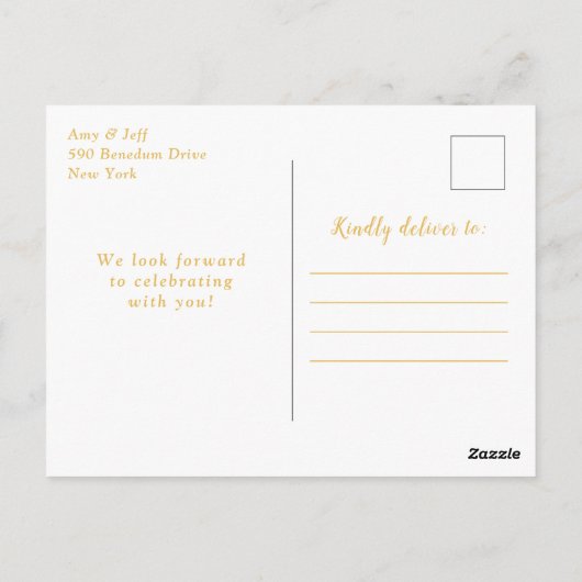 Paars en gouden agaatmarmeren Sweet Sixteen Briefkaart (Achterkant)