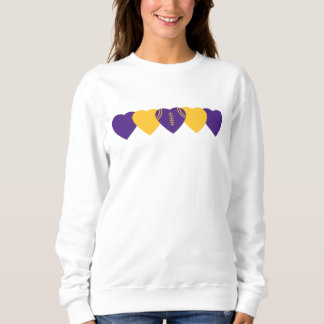 Paars en Gouden Hart Voetbal Trui