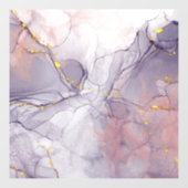 Paars en gouden marmer raamsticker (Vel)