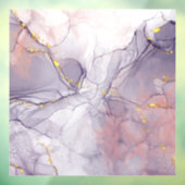 Paars en gouden marmer raamsticker (Vel 3)