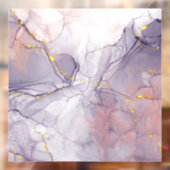 Paars en gouden marmer raamsticker (Vel 2)