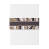 Paars en gouden marmeren bruiloft  uitnodigingen wikkel (Achterkant Voorbeeld)