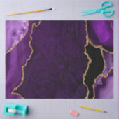 Paars en gouden namaak glitters agaat tissuepapier (Craft)