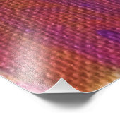 Paars en gouden O Mijn Foto Afdruk (Hoek)