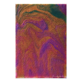 Paars en gouden O Mijn Foto Afdruk