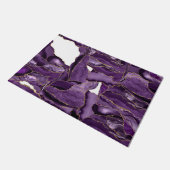 Paars en goudglitteraglaat deurmat (Schuin)