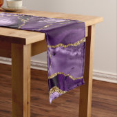 Paars en goudglitteraglaat medium tafelloper (Voorbeeld)
