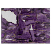 Paars en goudglitteraglaat snijplank (Voorkant)