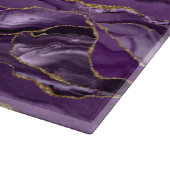 Paars en goudglitteraglaat snijplank (Hoek)
