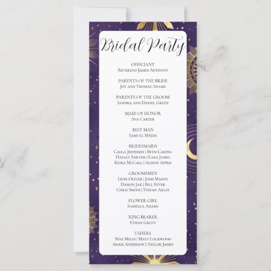 Paars en goudhemelbindingsprogramma (Achterkant)