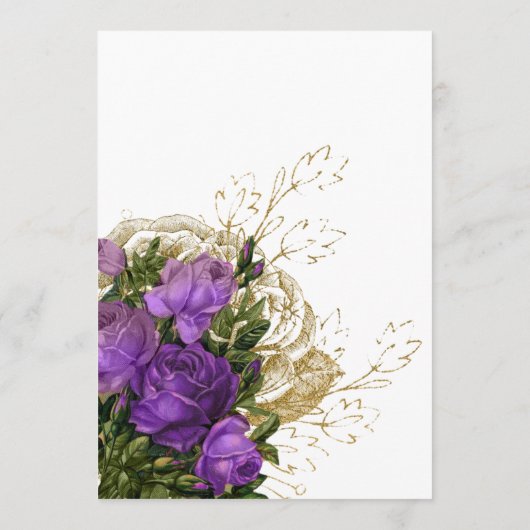 Paars en goudkleurig grafisch advies (Achterkant)