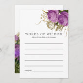 Paars en goudkleurig grafisch advies (Voorkant / Achterkant)