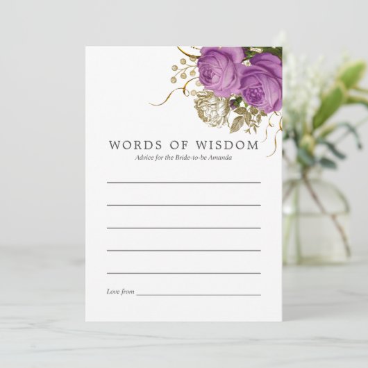 Paars en goudkleurig grafisch advies (Staand voorkant)