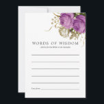 Paars en goudkleurig  grafisch advies<br><div class="desc">Paarse en gouden  shabby-chic vrijgezellenfeest advies voor bruidkaarten.</div>