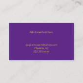 Paars en goudmakerij Visitekaartje (Achterkant)