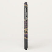 Paars en goudmozaïekpatroon Case-Mate iPhone case (Achterkant/links)