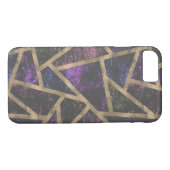Paars en goudmozaïekpatroon Case-Mate iPhone case (Achterkant (Horizontaal))