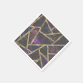 Paars en goudmozaïekpatroon servet (Hoek)