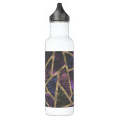 Paars en goudmozaïekpatroon waterfles  (Links)